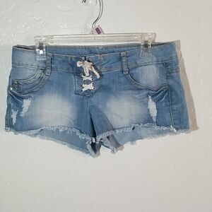 Harmony + Havoc Distressed Shorts